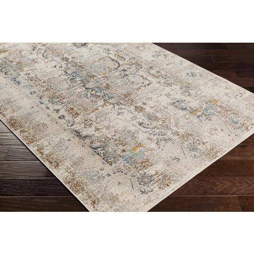 Surya Dublin DUB-2307 Aqua Black 2'7" x 10'2" Rug