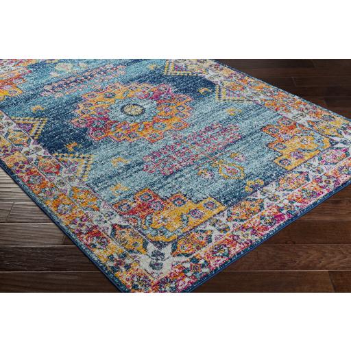 Surya Elaziz ELZ-2365 Burnt Orange Fuchsia 2'7" x 7'6" Rug