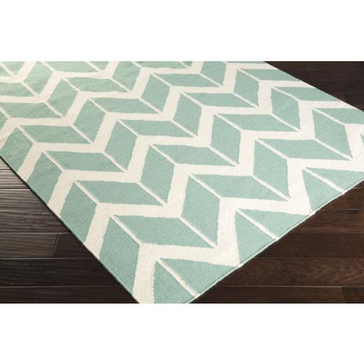 Surya Fallon FAL-1094 Aqua Cream 3'6" x 5'6" Rug