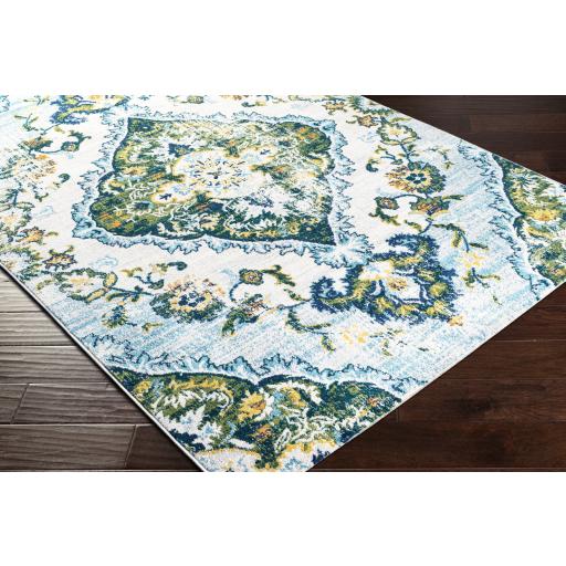 Surya Floransa FSA-2349 Aqua Cream 9' x 12'3" Rug