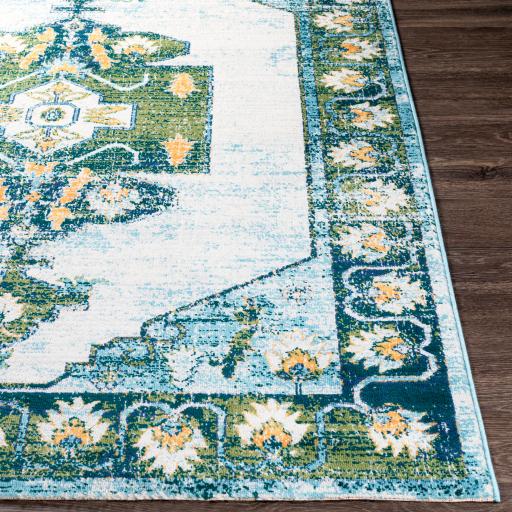 Surya Floransa FSA-2355 Aqua Cream 9' x 12'3" Rug