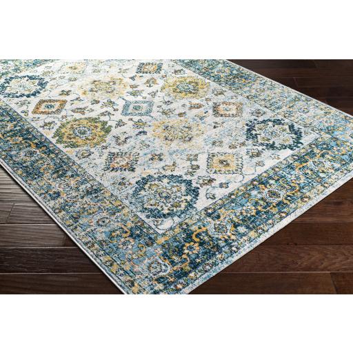 Surya Floransa FSA-2357 Aqua Cream 9' x 12'3" Rug