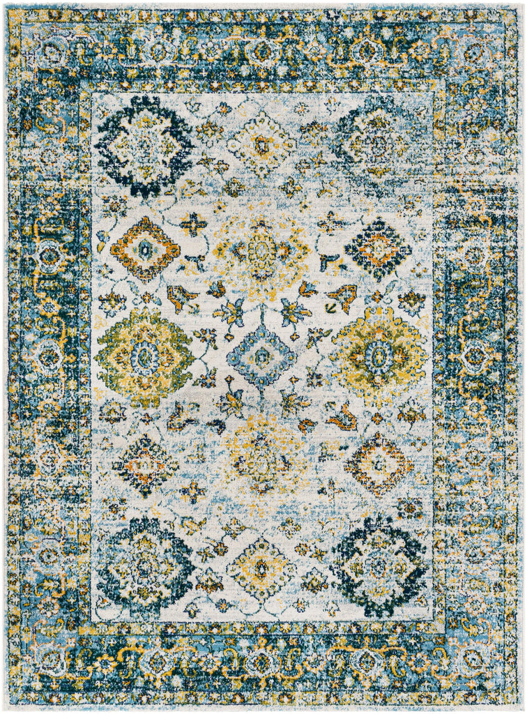 Surya Floransa FSA-2357 Aqua Cream 9' x 12'3" Rug