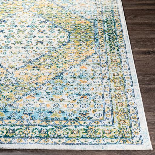 Surya Floransa FSA-2358 Aqua Cream 7'10" x 10' Rug