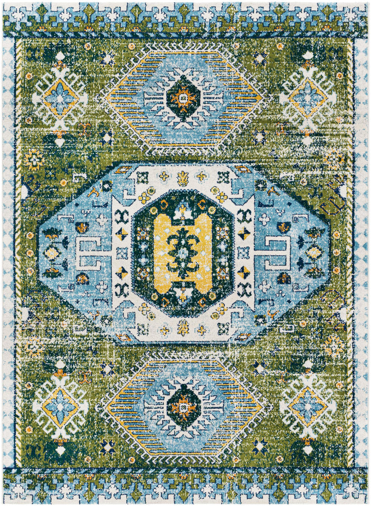 Surya Floransa FSA-2360 Aqua Cream 9' x 12'3" Rug