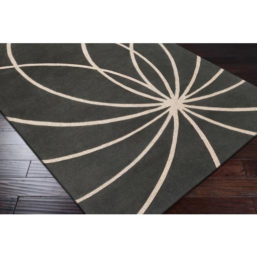 Surya Forum FM-7173 Charcoal Ivory 8' Square Rug