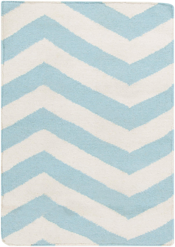 Surya Frontier FT-277 Aqua White 2' x 3' Rug