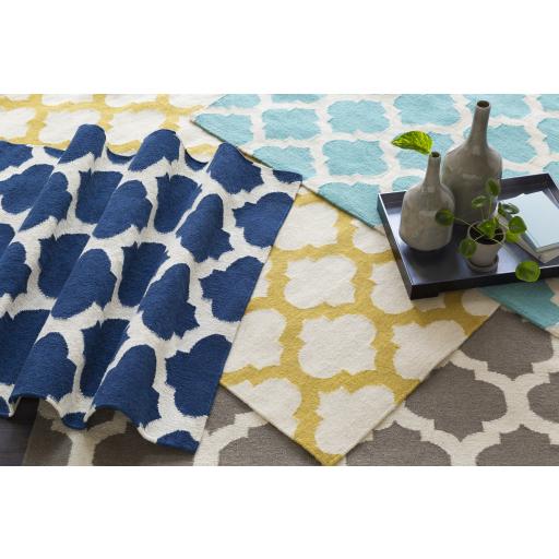 Surya Frontier FT-561 Aqua Light Gray 2' x 3' Rug