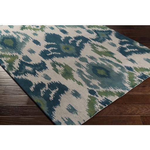 Surya Geology GOL-2470 Aqua Dark Green 9' x 13' Rug