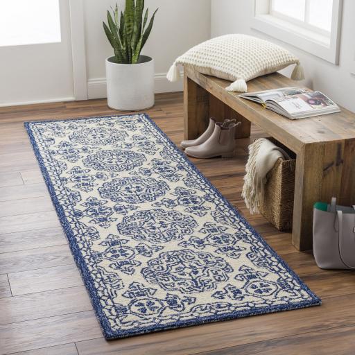 Surya Granada GND-2303 Beige Light Blue 6' Round Rug