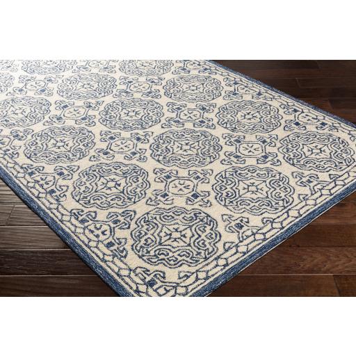 Surya Granada GND-2303 Beige Light Blue 6' Round Rug