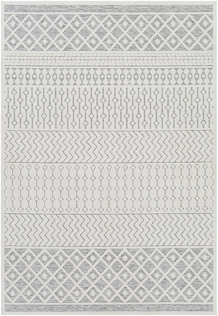 Surya Greenwich GWC-2318 Charcoal Light Beige 5'3" x 7'3" Rug