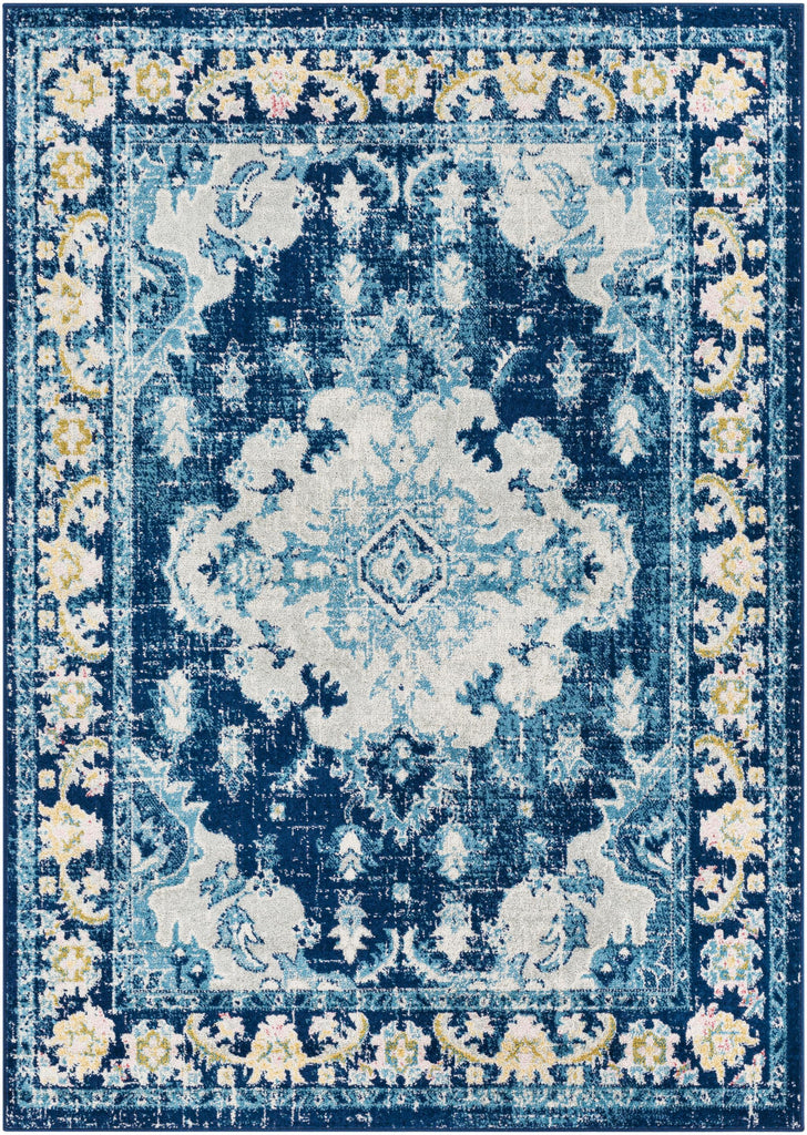 Surya Harput HAP-1120 Cream Dark Blue 6'7" x 9' Rug