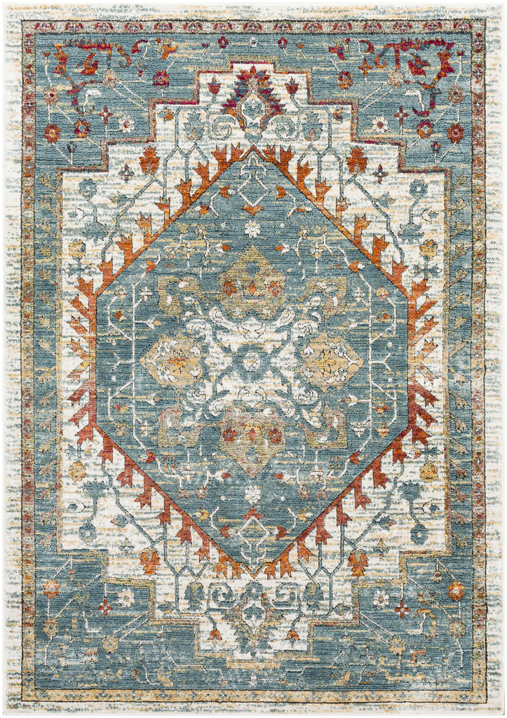 Surya Herati HER-2300 Aqua Black 2' x 2'11" Rug