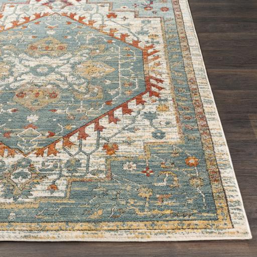 Surya Herati HER-2300 Aqua Black 2' x 2'11" Rug