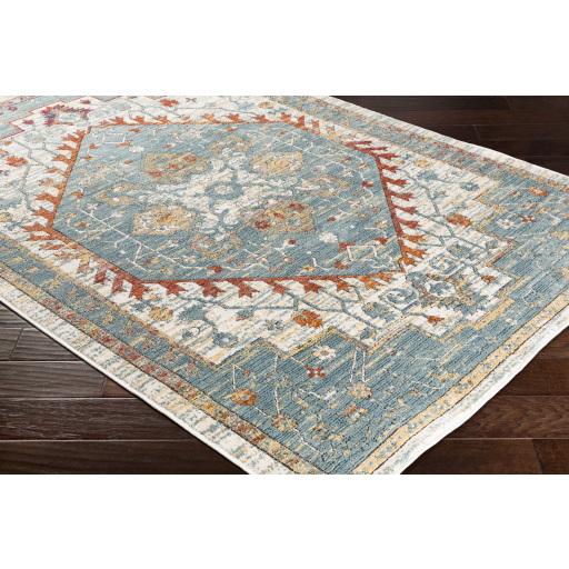 Surya Herati HER-2300 Aqua Black 2' x 2'11" Rug