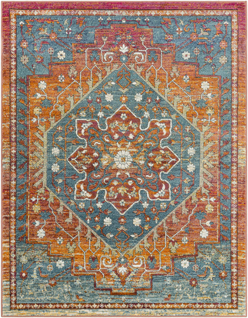 Surya Herati HER-2301 Aqua Black 3'11" x 5'11" Rug