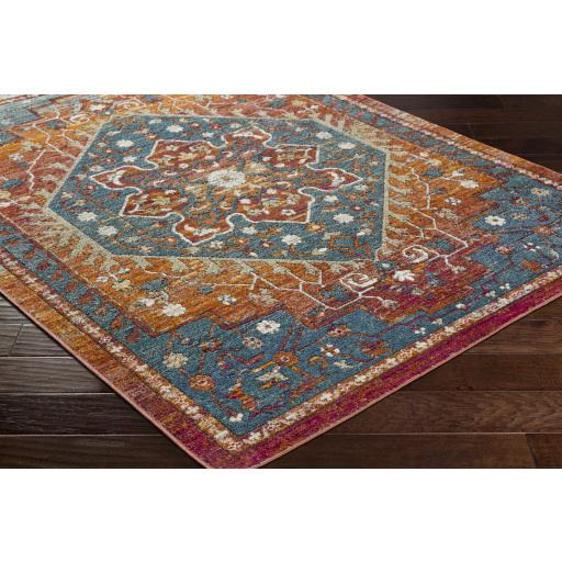 Surya Herati HER-2301 Aqua Black 3'11" x 5'11" Rug