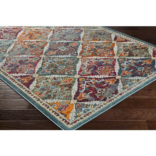 Surya Herati HER-2304 Aqua Black 2' x 2'11" Rug