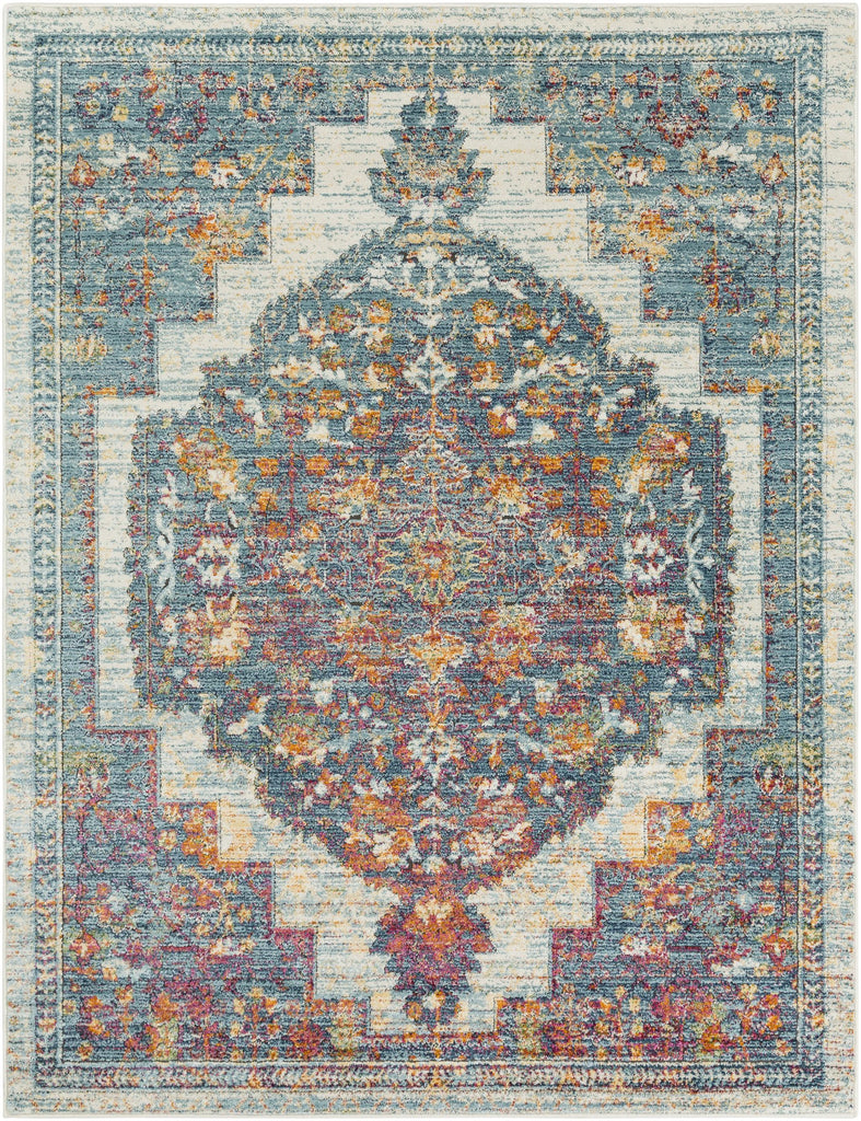 Surya Herati HER-2307 Aqua Black 7'10" x 10'6" Rug