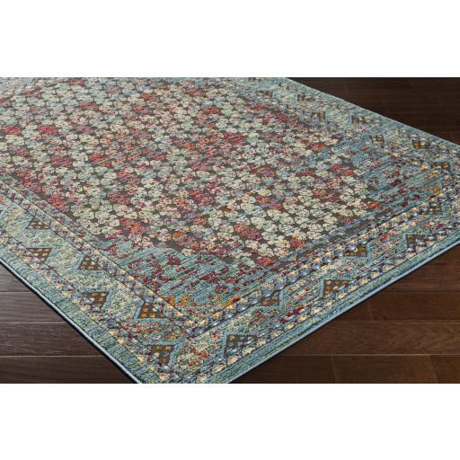 Surya Herati HER-2310 Aqua Black 2' x 2'11" Rug