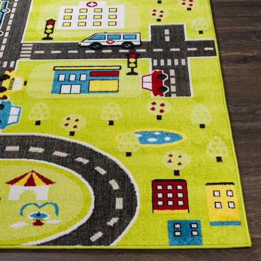 Surya Kindergarten KGT-2306 Black Blue 5'3" x 7' Rug