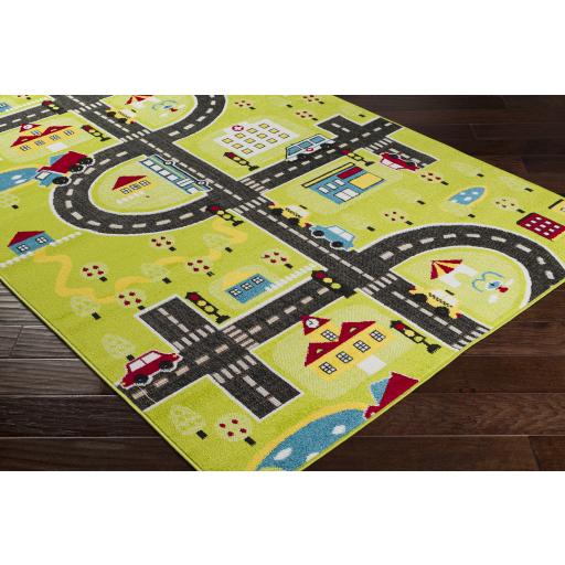 Surya Kindergarten KGT-2306 Black Blue 5'3" x 7' Rug