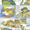 Roommates Teenage Mutant Ninja Turtles Comic Peel And Stick Blue Wallpaper