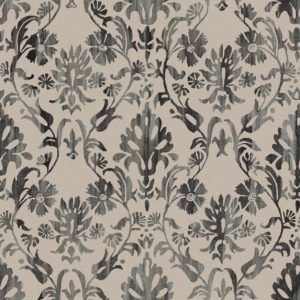 RoomMates Blooming Damask Taupe Peel And Stick Grey Wallpaper