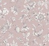 York Wallcoverings Passion Flower Toile Purple Wallpaper