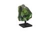 Phillips Collection Refractory Glass Sculpture Green On Base Accent