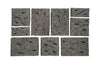 Phillips Collection Etched Rock Puzzle Wall Tiles Set Of 9 Accent