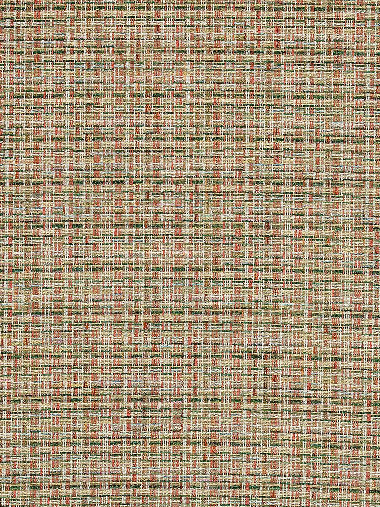 Old World Weavers Faye Olive Coral Fabric