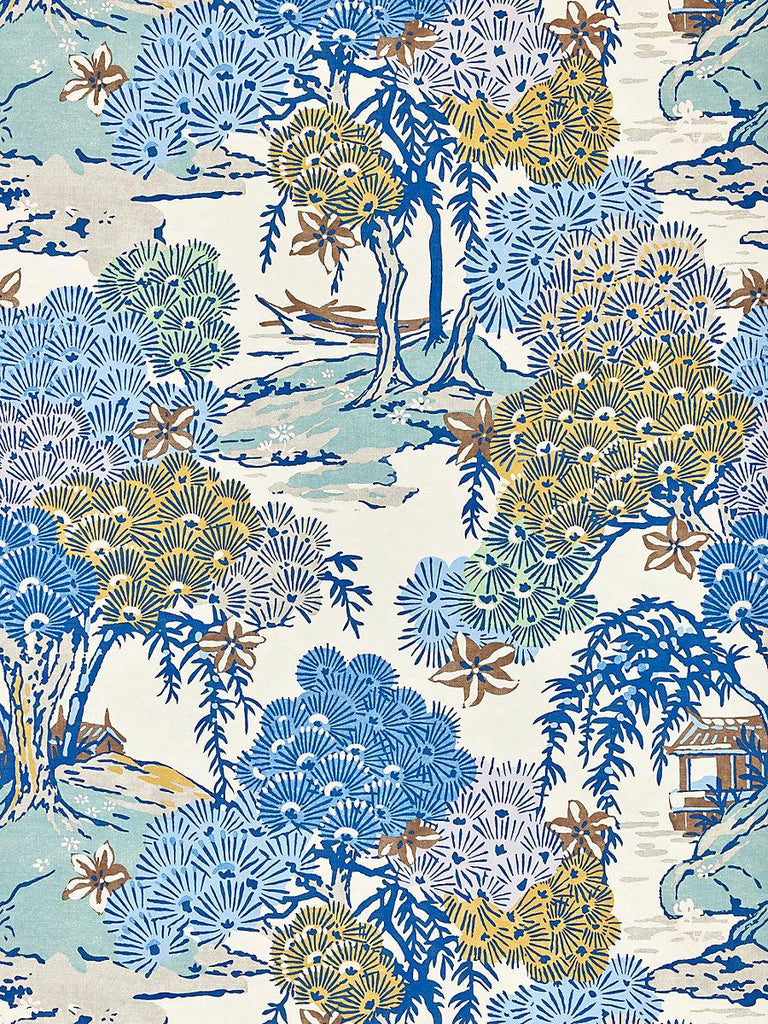 Scalamandre Sea Of Trees - Wallcovering Blue Ridge Wallpaper ...