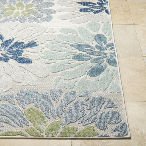 Surya Lakeside LKD-2300 Blue Cream 2' x 2'11" Rug