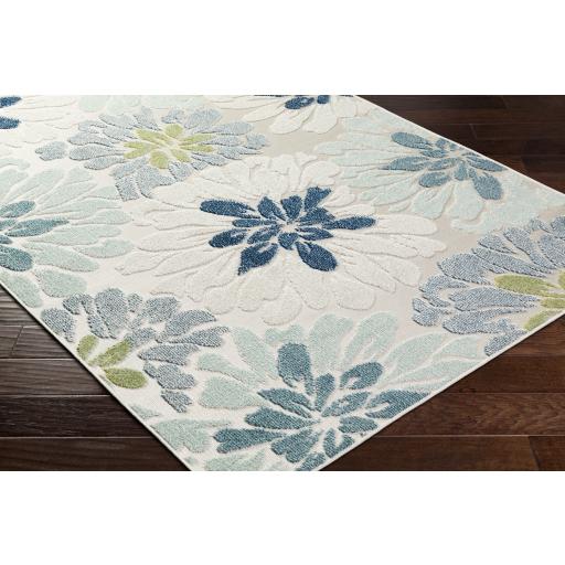 Surya Lakeside LKD-2300 Blue Cream 2' x 2'11" Rug