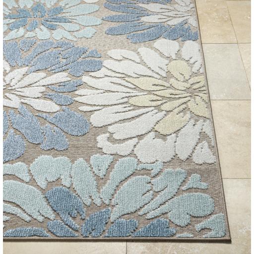 Surya Lakeside LKD-2302 Blue Cream 2' x 2'11" Rug