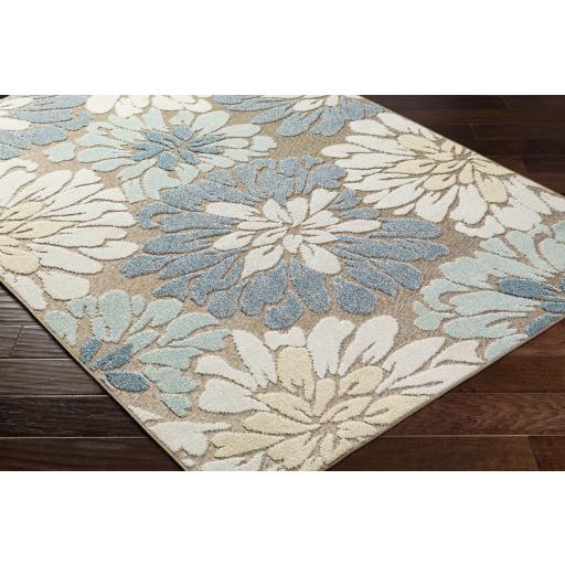 Surya Lakeside LKD-2302 Blue Cream 2' x 2'11" Rug