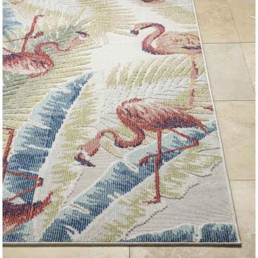 Surya Lakeside LKD-2303 Blue Brick Red 2' x 2'11" Rug