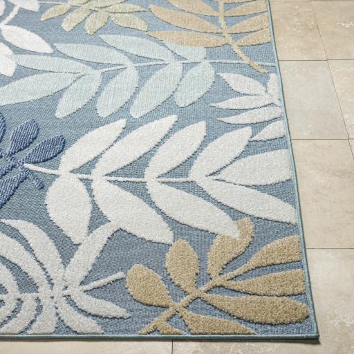 Surya Lakeside LKD-2307 Blue Cream 2' x 2'11" Rug