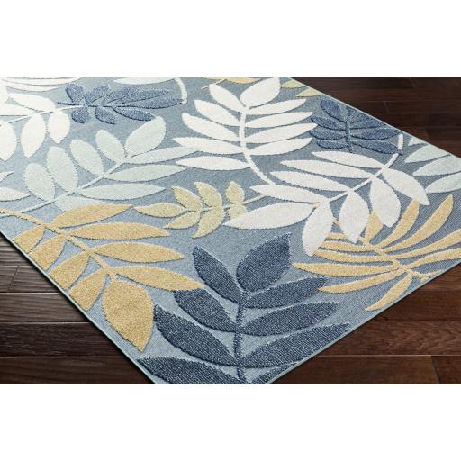 Surya Lakeside LKD-2307 Blue Cream 2' x 2'11" Rug