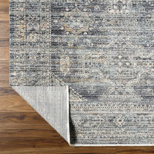 Surya Margaret BOMG-2301 Black Blue 2'7" x 7'3" Rug