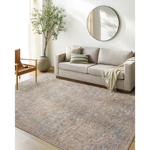 Surya Marlene BOMN-2305 Burgundy Charcoal 2'1" x 3'9" Rug