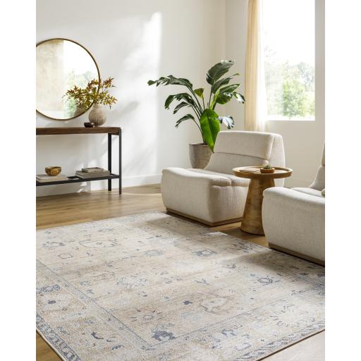 Surya Marlon MLO-2306 Charcoal Light Beige 2'1" x 3'9" Rug