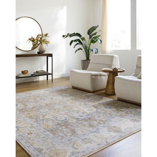 Surya Marlon MLO-2307 Beige Dark Blue 2'1" x 3'9" Rug