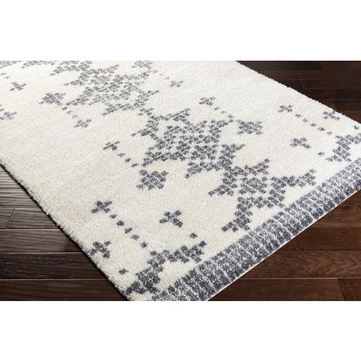 Surya Maroc Shag MRS-2300 Gray White 5'3" x 7'3" Rug