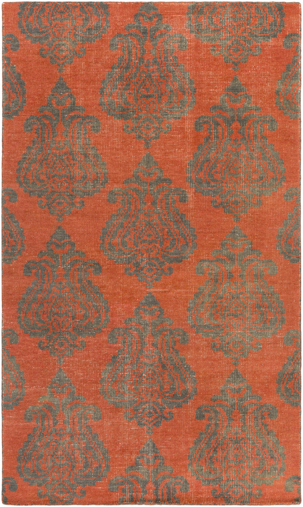 Surya Marta MRT-1002 Charcoal Coral 2' x 3' Rug