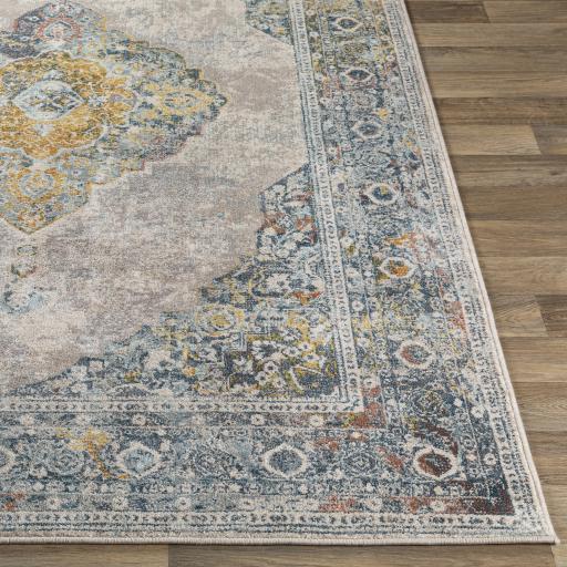 Surya Mediterranean MIE-1001 Aqua Brown 8'10" x 12' Rug