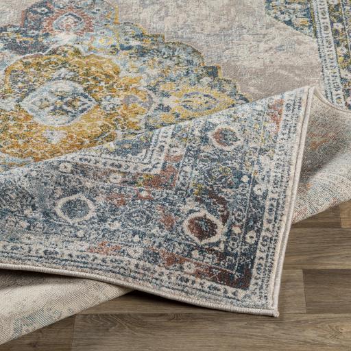 Surya Mediterranean MIE-1001 Aqua Brown 8'10" x 12' Rug