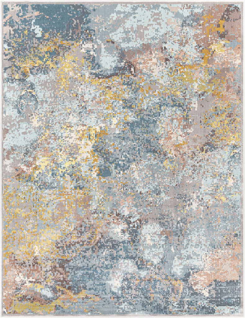 Surya Mediterranean MIE-1005 Aqua Brown 8'10" x 12' Rug